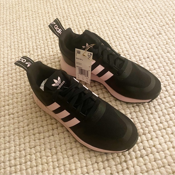 NWT Adidas MULTIX RUNNING SHOES black purple ArtGW3007 US3.5 - Picture 2 of 5